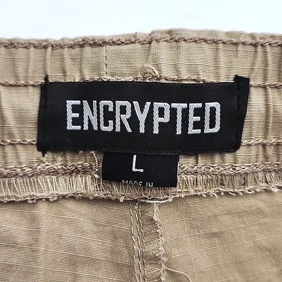 ENCRYPTED Mens Relaxed Tapered Fit Jogger Sand Stretch Breathable 6 Pockets Sz L - Picture 11 of 16